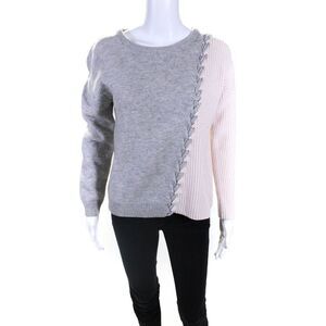 Tabula Rasa Womens Grey And Pink Dante Sweater Size 6 11422670